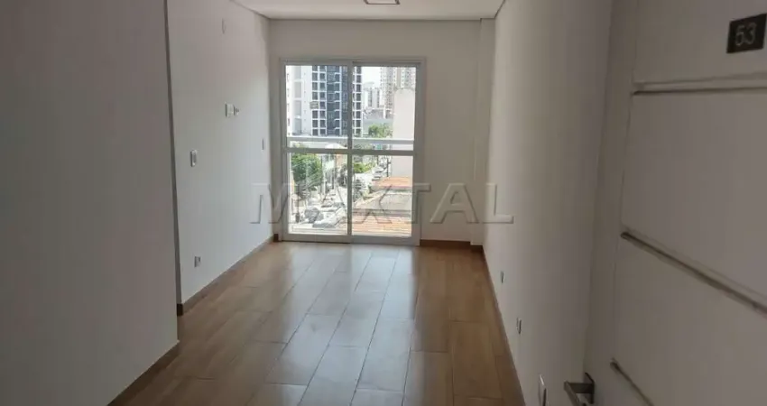 Studio para locação semi mobiliado, de 24,01m², com varanda no bairro santana.