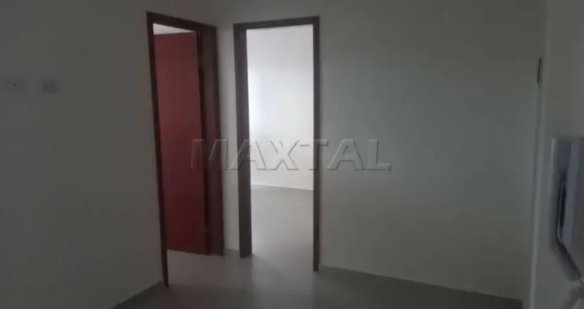 Apartamento à venda de 46m², 2 dormitório, 1 suite, sala e cozinha e sacada.
