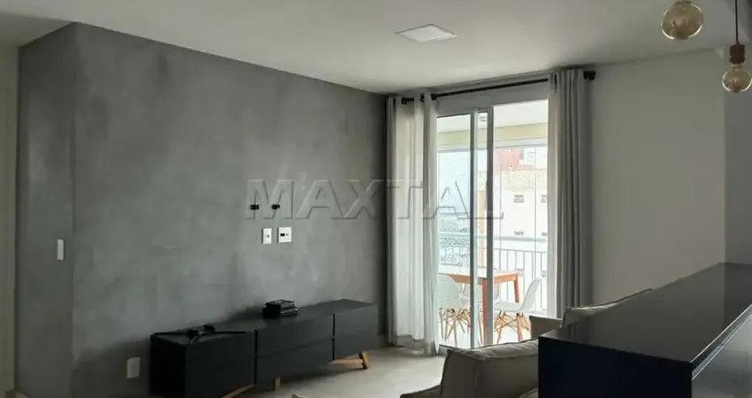 Apartamento 60m² com varanda gourmet em santana para alugar, 1 dormitório, 2 banheiros, 1 vaga