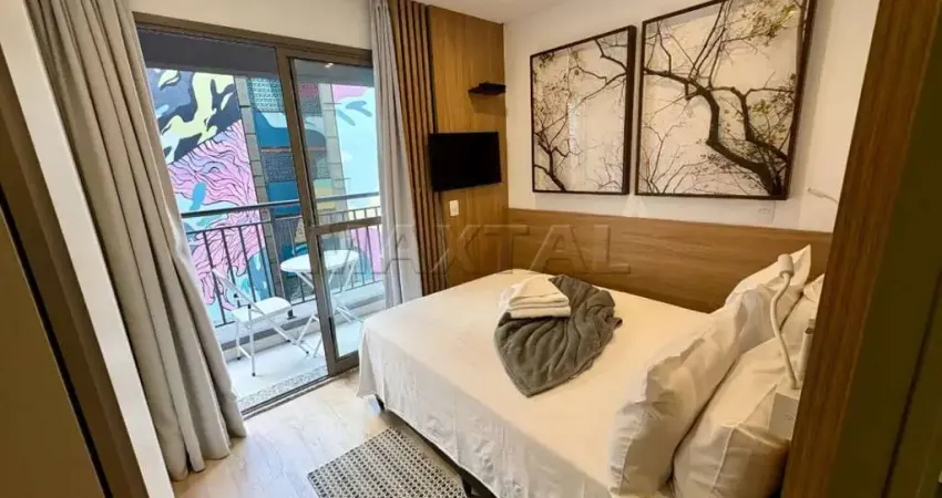 Studio à venda em república com 1 quarto, sendo 1 suíte, 33m², com lazer completo.