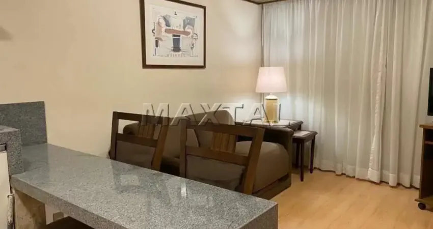 Flat le premier para locação, com 1 vaga de garagem, no jardim paulista.