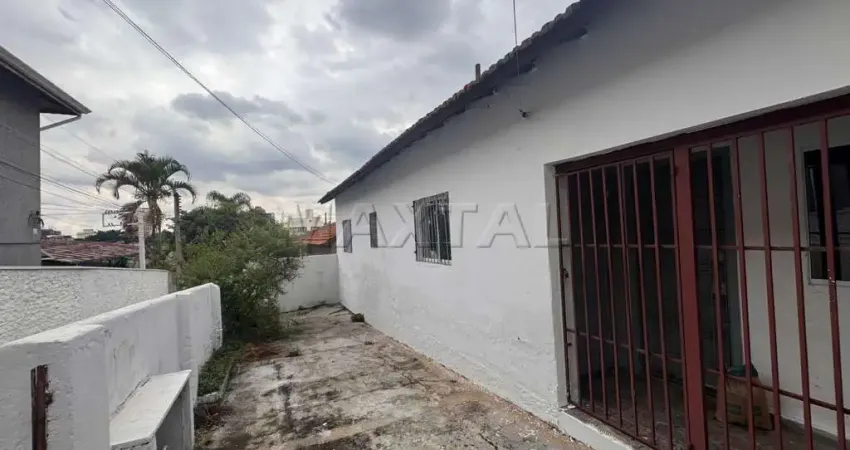 Casa térrea de vila para locação de 60 m², com 1 dormitório, sala, cozinha, banheiro e  jardim.