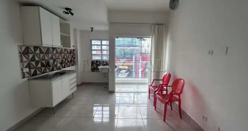 Apartamento para locação, 1 dormitório, 1 suíte, sacada, sem vaga em santana.