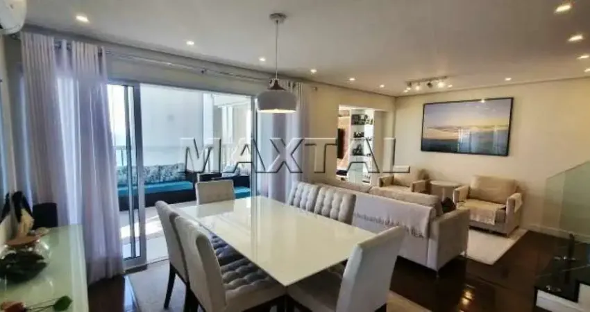 Apartamento de 153m² com 3 dormitórios, 1 suíte, 2 vagas de garagem, em santana.