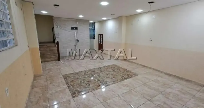 Sobrado Comercial 110m², com 4 salas amplas, 3 banheiros, 2 vagas.