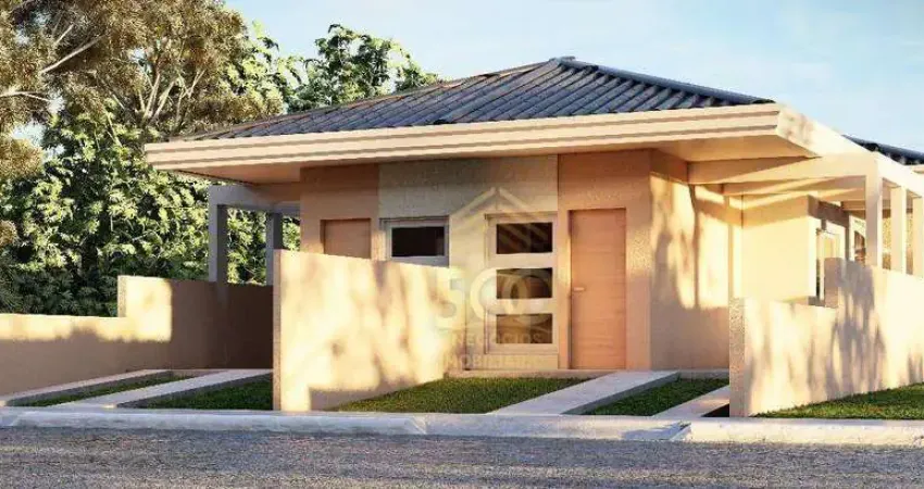 Casa no Lisboa 3 com 2 dormitórios à venda, 53 m² por R$ 365.000 - Forquilhas - São José/SC