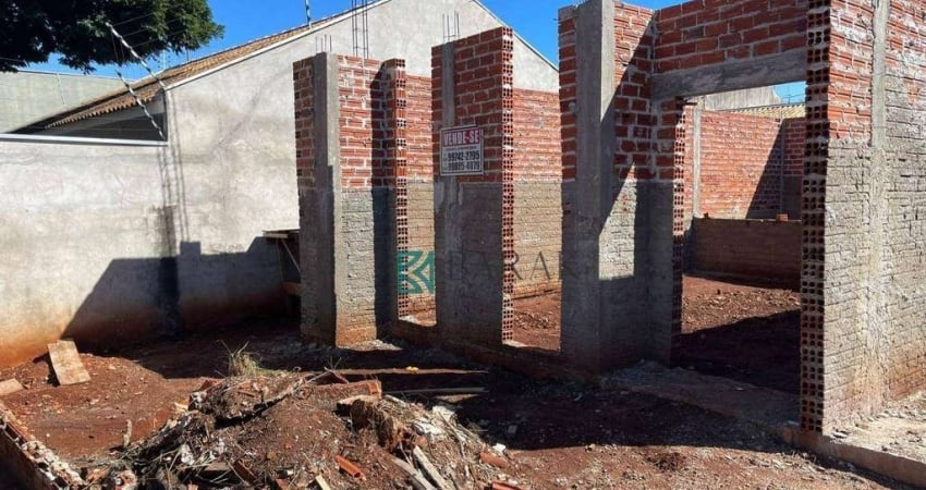 Direitos Casa em Construção com projeto de 3 dormitórios à venda, 170m² por R$ 189.000 - Jardim Paulista III - Maringá/PR