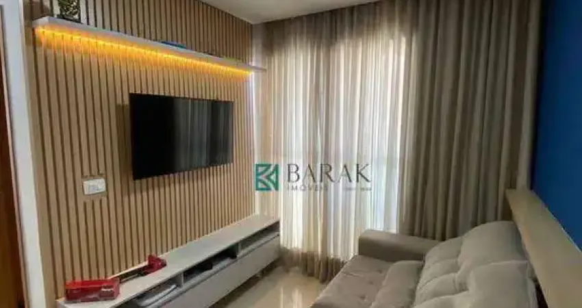 Apartamento á venda - 2 quartos, semi mobiliado, 2 vagas de garagem cobertas.