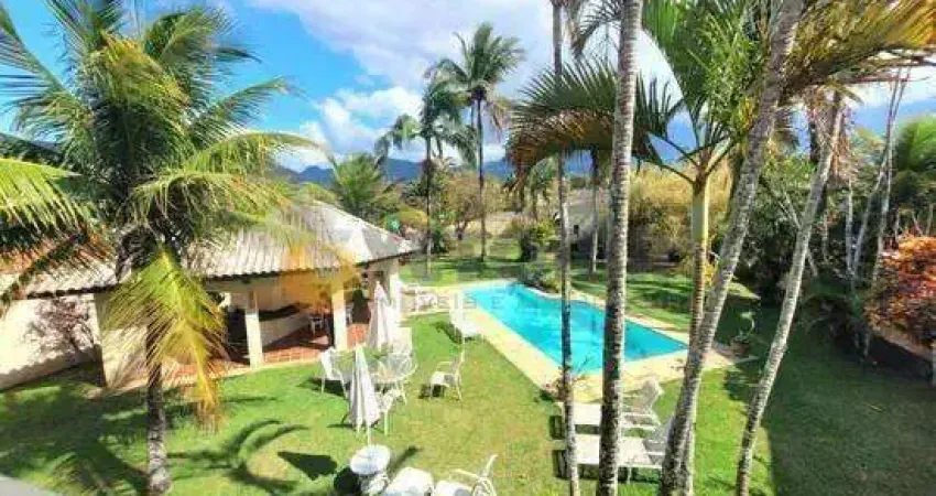 Sobrado à venda em caraguatatuba, capricórnio, com 7 quartos, 453m²