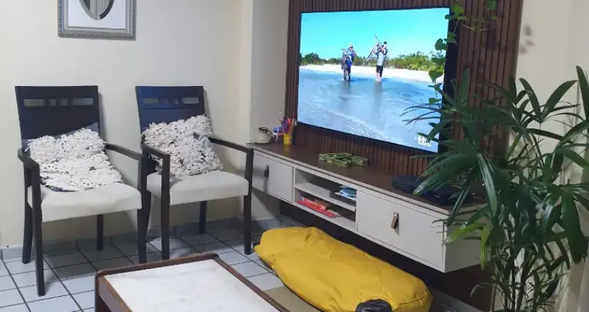 Apartamento grande vista mar em manaíra 100m2 localização excelente