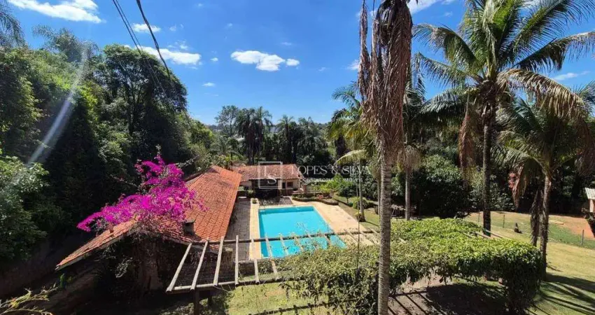 Chácara à venda com 5 dormitórios, sendo 3 suítes, localizado no resid. hípica jaguari, bragança paulista, sp.