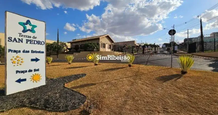 Terreno a venda no condomínio terras de san pedro. bairro terras de santa martha.