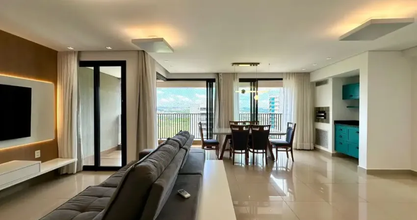 Belíssimo apartamento mobiliado com 135 m² e 3 suítes à venda no jardim olhos d água