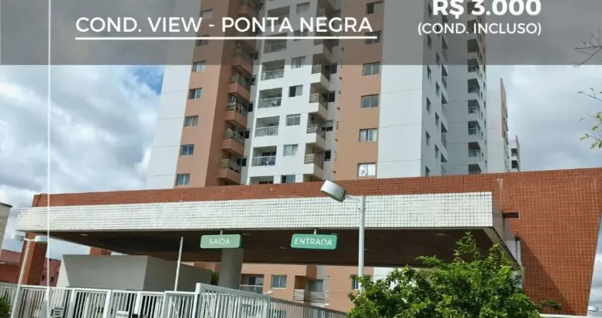 Apartamento com 2 quartos para alugar na Rua Raimundo Nonato de Castro, 550, Ponta Negra, Manaus