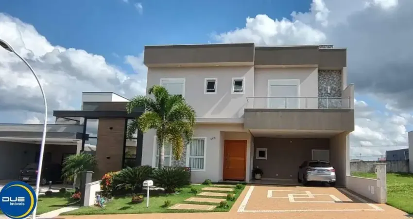 Casa de alto padrão em condomínio no Jardim Residencial Dona Lucilla, Indaiatuba-SP: 3 quartos, 3 suítes, 3 salas, 5 banheiros, 4 vagas, 272,50 m²!