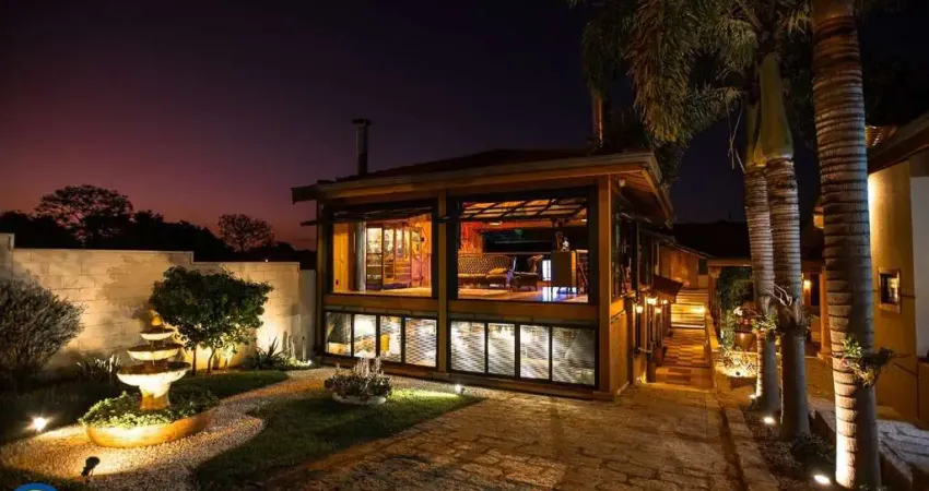 Exclusiva chácara de luxo em condomínio fechado - 3 quartos, 3 suítes, 3 salas, 6 vagas e 680m² - indaiatuba-sp, terras de itaici