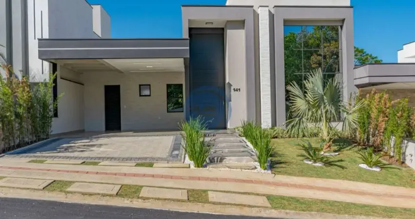 Linda casa em condomínio à venda em indaiatuba-sp no bairro jardim panorama - 3 quartos, 3 suítes, 2 salas, 4 banheiros, 4 vagas, 194,44m²!