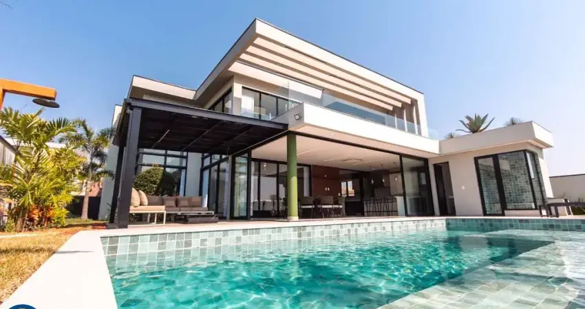 Casa de luxo em condomínio à venda em indaiatuba-sp, parque villa dos pinheiros: 5 quartos, 5 suítes, 2 salas, 399,58m².