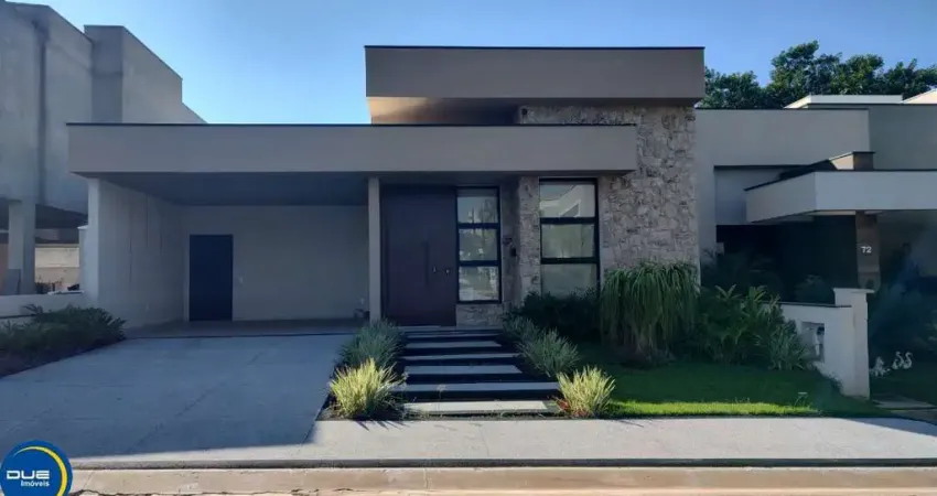 Casa de Luxo em Condomínio na Cidade de Indaiatuba-SP: 3 Quartos, 3 Suítes, 2 Salas, 5 Banheiros, 4 Vagas - 222m².