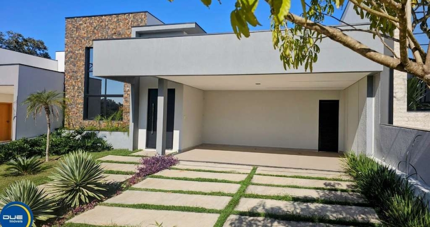 Casa térrea com 3 suítes, pé-direito alto, piscina e gourmet à venda no Jardim Piemonte - Indaiatuba/SP