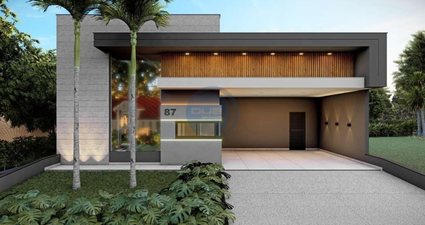 Casa Térrea Moderna com 3 Suítes, Escritório e Piscina em Condomínio ? Indaiatuba/SP