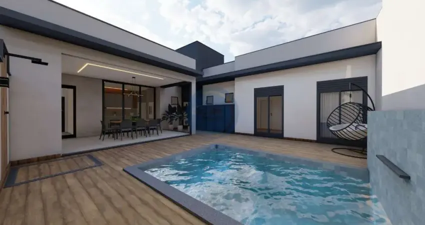 Casa no condomínio milano Indaiatuba-SP, Bairro Residencial Milano, 184m² de Área Privativa