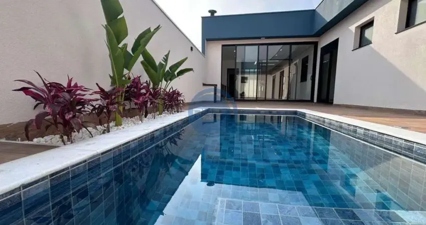 Casa térrea completa com piscina e 3 suítes no condomínio park gran reserve ? indaiatuba