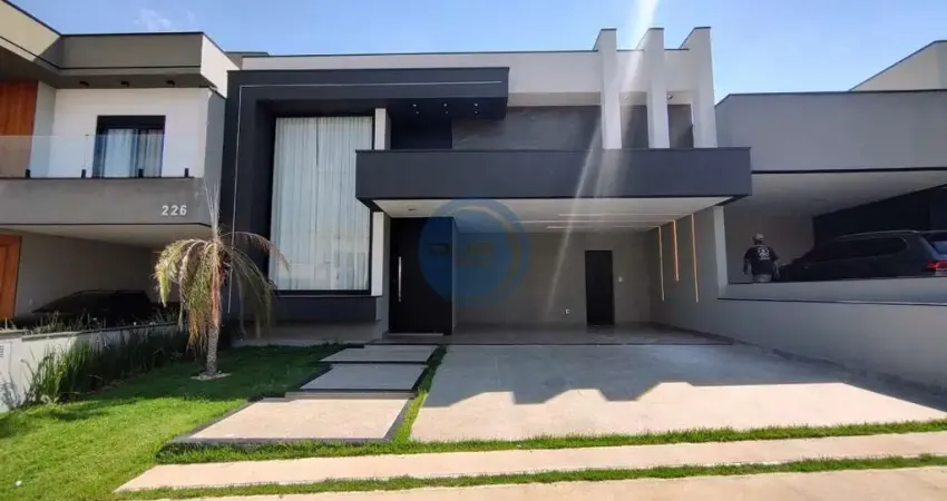 Casa em condomínio de luxo em indaiatuba-sp, 3 suítes, 2 salas, 5 banheiros, 4 vagas, 198m² - residencial evidências