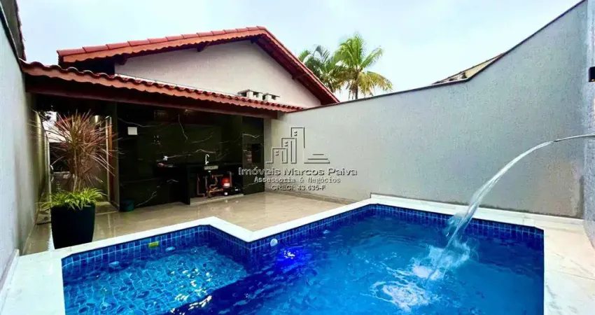 Casa moderna com área de lazer completa no bairro santa terezinha – itanhaém/sp.