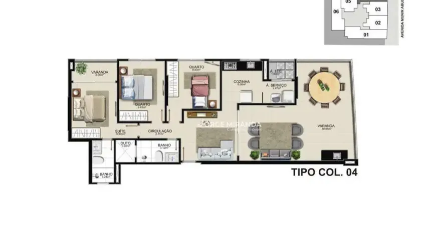 Apartamento com 3 dormitórios à venda por R$ 1.050.000,00 - Praia do Morro - Guarapari/ES