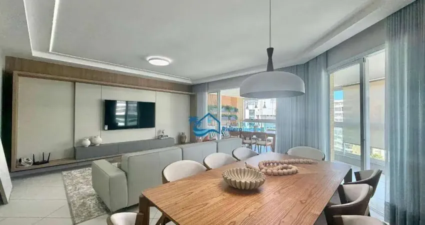 Apartamento com 3 dormitórios à venda, 153 m² por r$ 5.150.000,00 - riviera módulo 08 - bertioga/sp