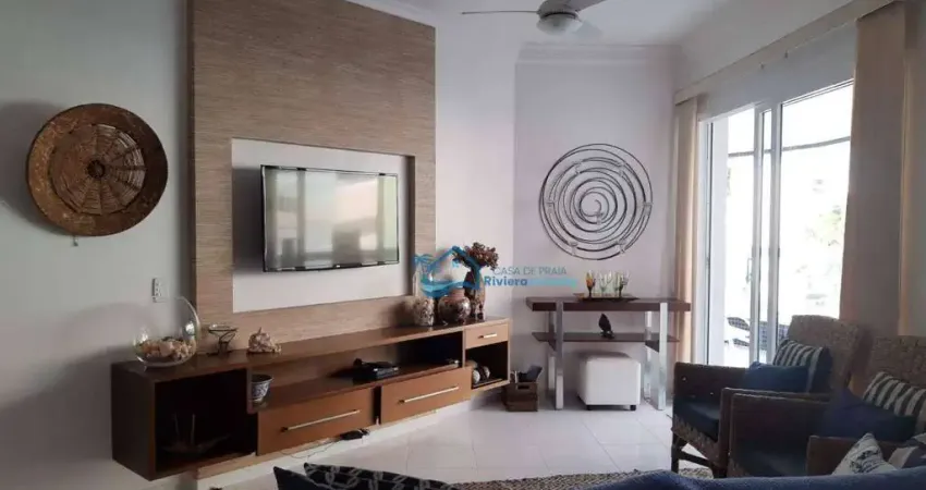 Apartamento com 3 dormitórios para alugar, 116 m² por R$ 15.000,00/mês - Riviera Módulo 02 - Bertioga/SP
