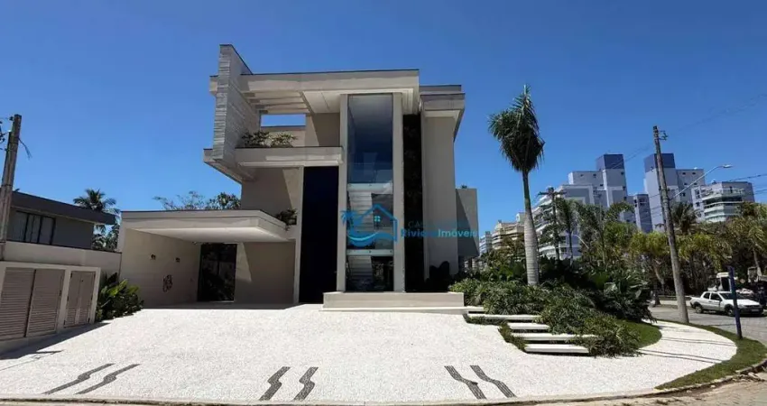 Casa com 7 dormitórios à venda, 800 m² por r$ 28.000.000,00 - riviera módulo 11 - bertioga/sp
