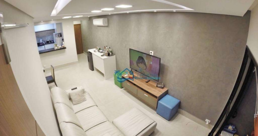 Apartamento com 3 dormitórios para alugar, 168 m² por R$ 2.000,00/dia - Riviera Módulo 06 - Bertioga/SP