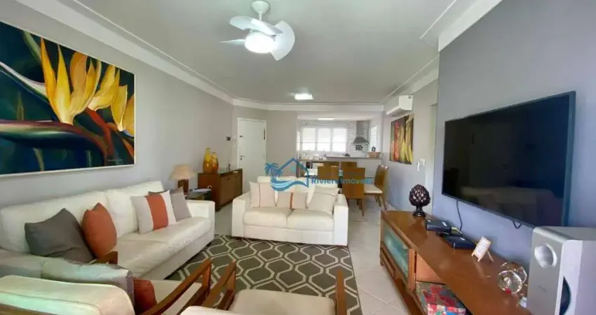 Apartamento com 4 dormitórios para alugar, 134 m² por r$ 3.800,00/dia - riviera módulo 03 - bertioga/sp