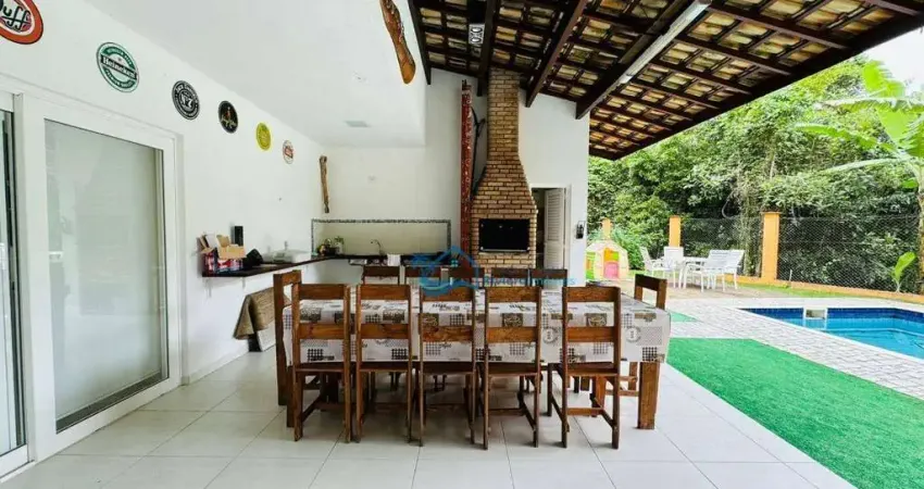 Casa com 4 dormitórios à venda, 262 m² por r$ 3.500.000 - guaratuba ii - bertioga/sp