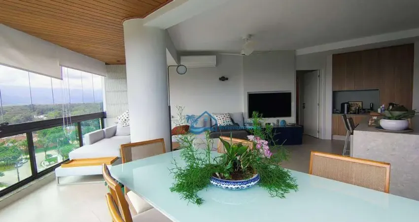 Apartamento com 3 dormitórios para alugar, 119 m² por r$ 3.000,00/dia - riviera módulo 06 - bertioga/sp