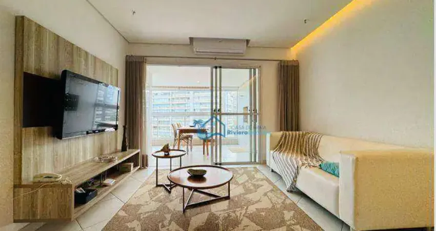 Apartamento com 3 dormitórios para alugar, 94 m² por r$ 2.200,00/dia - riviera módulo 08 - bertioga/sp