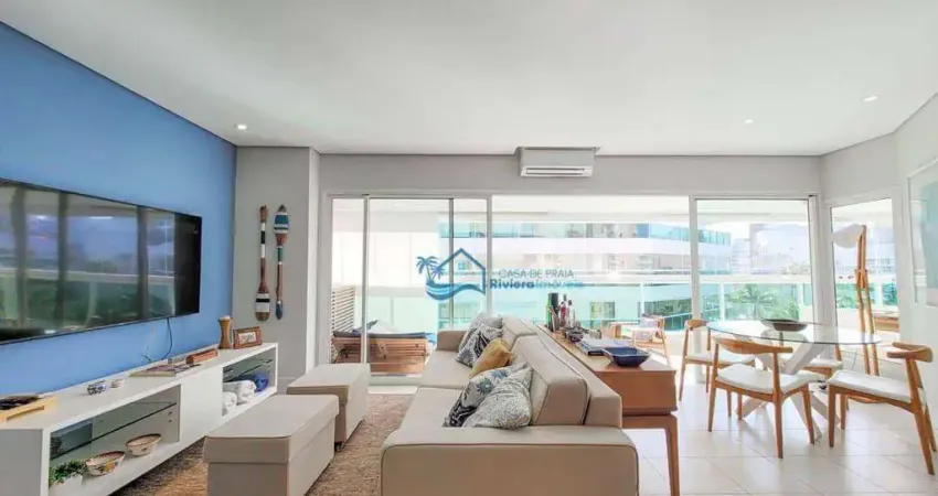 Apartamento com 3 dormitórios à venda, 108 m² por r$ 3.650.000,00 - riviera módulo 07 - bertioga/sp