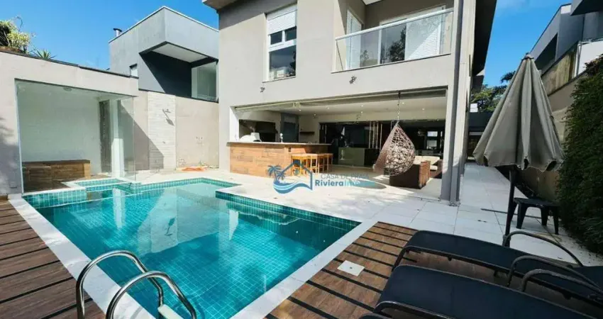 Casa com 5 dormitórios à venda, 310 m² por r$ 5.500.000,00 - riviera módulo 24 - bertioga/sp