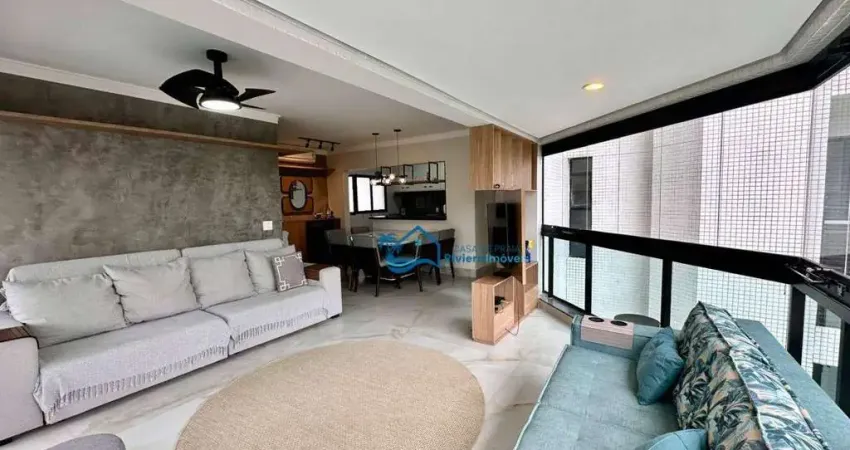 Apartamento com 3 dormitórios à venda, 130 m² por r$ 3.550.000,00 - riviera módulo 3 - bertioga/sp