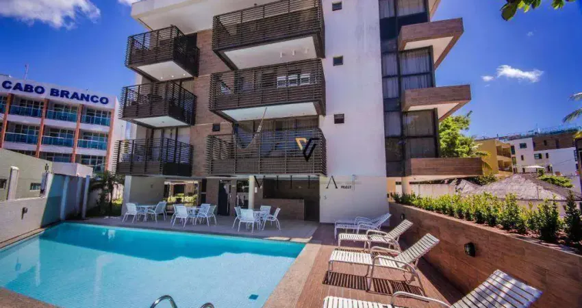 Apartamento com 2 dormitórios, Sala Ampla para 2 Ambientes e Varanda à venda, 67 m² por R$ 870.000 - Cabo Branco - João Pessoa/PB