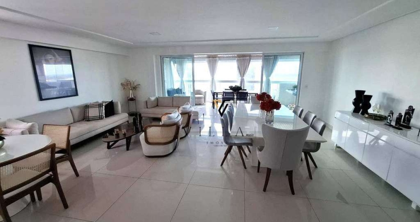 Apartamento com 4 dormitórios, Sala Ampla para 3 Ambientes e Varanda Gourmet à venda, 259 m² por R$ 3.100.000 - Altiplano Cabo Branco - João Pessoa/PB