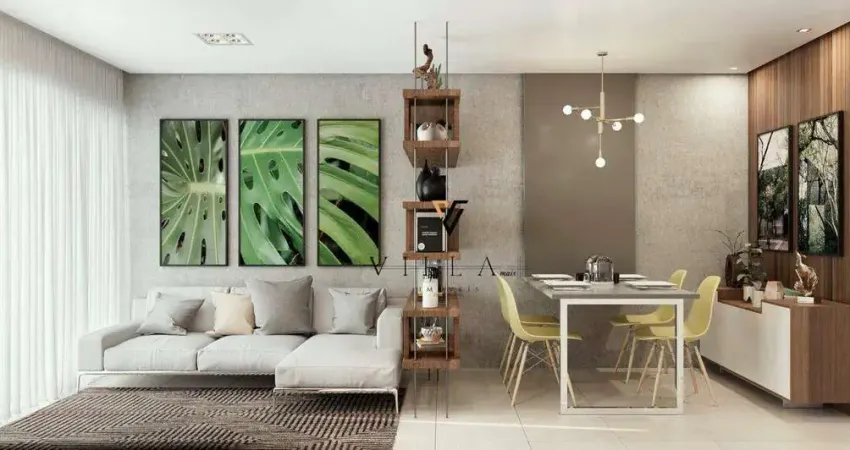 Apartamento com 2 dormitórios, Sala Ampla para 2 Ambientes, Cozinha Americana e Varanda à venda, 62 m² por R$ 484.000 - Bessa - João Pessoa/PB