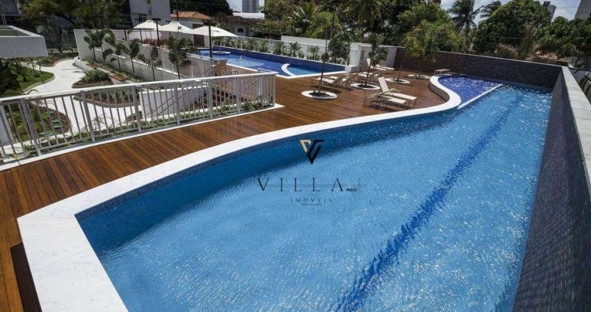 Apartamento com 3 dormitórios, sala ampla para 2 ambientes, varanda e área de lazer completa à venda, 94 m² por R$ 869.210 - Estados - João Pessoa/PB