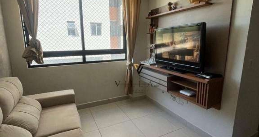 Flat Porteira Fechada com 1 dormitório, sala e cozinha americana integradas à venda, 37 m² por R$ 395.000 - Intermares - Cabedelo/PB
