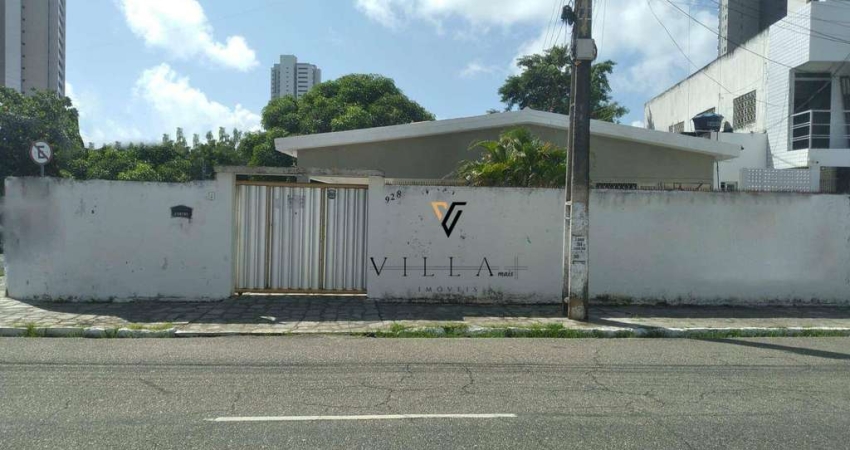 Casa de Esquina com 3 dormitórios, 2 salas terraço em L e quintal à venda,, 117 m² por R$ 850.000 - Bairro dos Estados - João Pessoa/PB