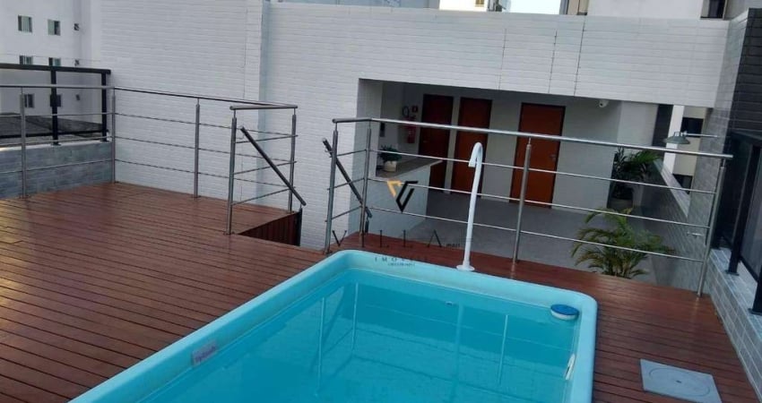 Flat com 1 dormitório, 25 m² - venda por R$ 345.000,00 ou aluguel por R$ 2.500,00/mês - Jardim Oceania - João Pessoa/PB
