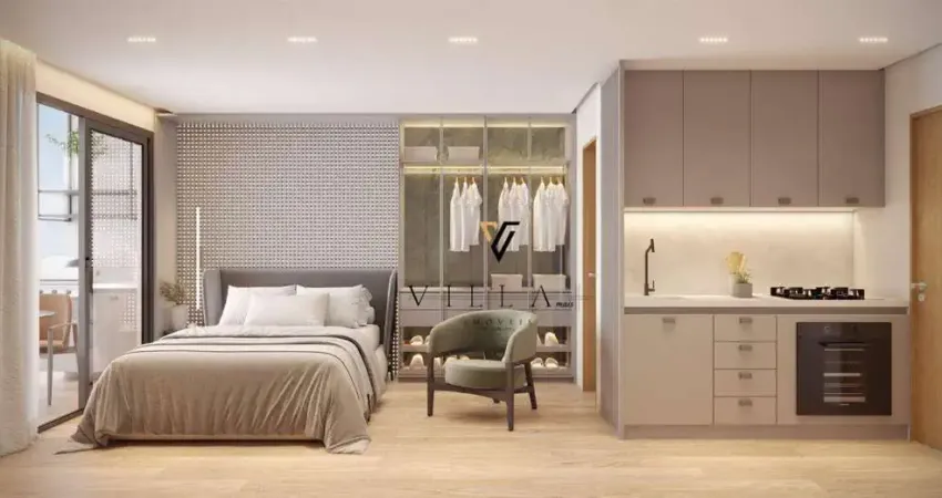 Flat com 1 dormitório, sala, cozinha e varanda gourmet integradas à venda, 29 m² por R$ 351.352 - Intermares - Cabedelo/PB