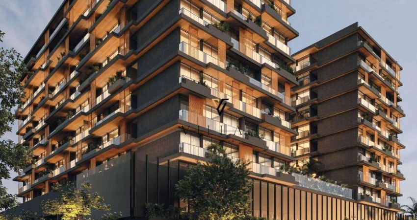 Apartamento a 300m da Praia de Manaíra com 1 dormitório, sala e varanda integradas à venda, 37 m² por R$ 549.571 - Manaíra - João Pessoa/PB
